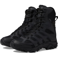 Merrell Men's Moab 3 Zip Tactical Military Leather Work Boots, Black