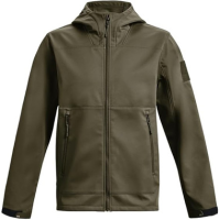 Under Armour Men's Tactical Softshell Jacket, Marine OD Green, Size Large