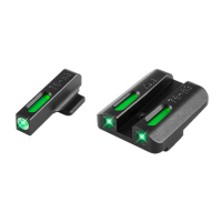 TRUGLO TFX KAHR LOCK RING SQUARE CUT REAR NOTCH NIGHT SIGHT SET GRN