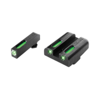 TRUGLO TFX TRITIUM FIBER OPTIC GREEN FOR GLOCK FRONT REAR HANDGUN SIGHT SET