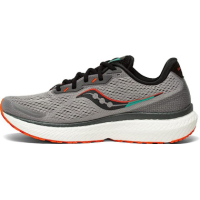 Saucony Triumph 19 Men's Running Shoes, Alloy/Fire Alliage - 9.5W