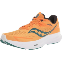 Saucony Men's Ride 15 Running Shoes, Gold/Palm, Size 10.0M