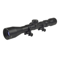 TRUGLO BUCKLINE 4X32MM FIXED PARALLAX MATTE BLACK RIFLE SCOPE TUBE