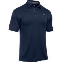 Under Armour Men's Tech Golf Polo , Midnight Navy / Graphite , Medium