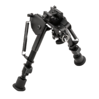 TRUGLO TAC-POD FIXED 6 TO 9 WITH ADAPTER ALUMINUM BLACK FOR ADJUSTABLE BIPOD