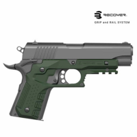 Recover Tactical CC3C Grip & Rail System for Compact 1911 Olive Drab