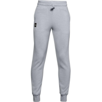Under Armour Women's Rival Fleece Joggers, Gray Light/White, Youth Medium