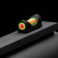 TRUGLO FAT-BEAD dUAL COLOR FIBER OPTIC SHOTGUN SIGHT 2.6MM THREAD RED AND GREEN