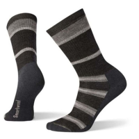 Smartwool Hike Medium Striped Crew, Charcoal, XL