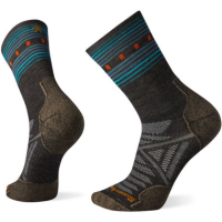 SmartwoolPhD Outdoor Light Pattern Crew, Charcoal, L