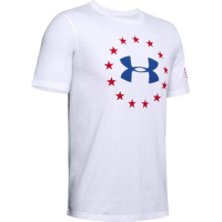 Under Armour Men's UA Freedom Logo Short Sleeve T-Shirt, White - SM
