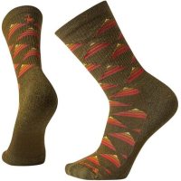 Smartwool Hike Light Elite Burgee Crew Socks, Military Olive Green, Large