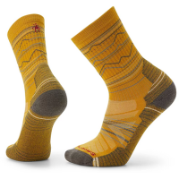 Smartwool Hike Light Cushion Mountain Range Pattern Crew Socks,Gold, Large