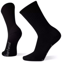 Smartwool Hike Light Cushion Solid Crew Socks for Men, Black - Size Large