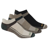 SAUCONY ULTRALIGHT Socks 3-PACK NS - Olive/Brown - Medium