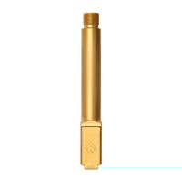 Ballistic Advantage 9mm Glock 19 Gen 3-5 PVD Gold Threaded Non-fluted Barrel