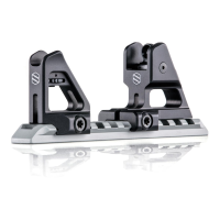 Scalarworks PEAK Fixed Iron Sights - 1.42" Height, Black