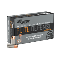 Sig Sauer Elite V-Crown 9mm 124 Grain Jacketed Hollow Point (JHP) Ammo
