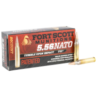 Fort Scott Munitions 5.56x45mm NATO 62 Grain SCS TUMBLE UPON IMPACT (TUI)