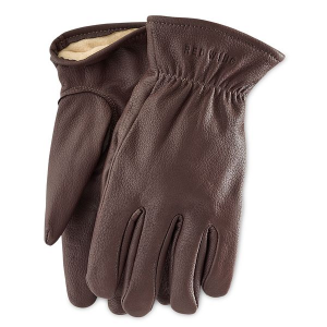 Men's Lined Glove in Brown Buckskin Leather 95231