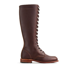 Women's Gloria Tall Boot in Dark Brown Leather 3386