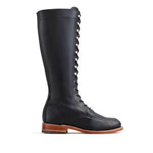 Women's Gloria Tall Boot in Black Leather 3385