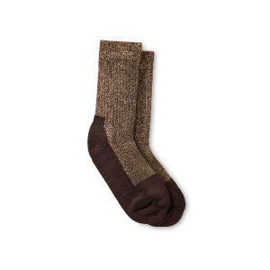 Unisex Deep Toe-Capped Crew Sock in Brown 97652 | Red Wing Heritage