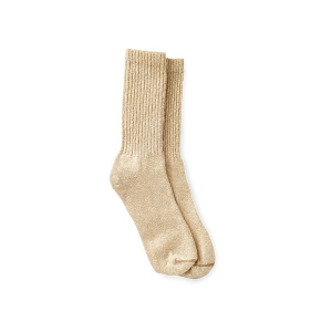 Unisex Cotton Blend Ragg Crew Boot Socks in Over Dyed Cream/Coffee Cotton Blend 97658 | Red Wing Heritage