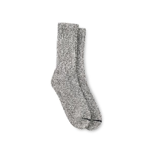 Unisex Cotton Blend Ragg Crew Socks in Black/White Cotton Blend 97644 | Red Wing Heritage
