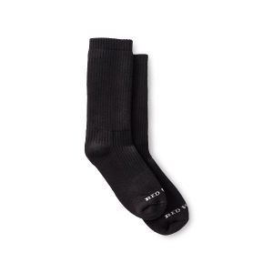 Unisex Cushion Crew Socks in Black Cotton Blend 97647 | Red Wing Heritage