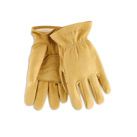 Men's Lined Glove in Yellow Buckskin Leather 95237