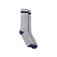 Unisex Wool Blend Ragg Crew Socks in Slate/Navy Wool Blend 97648 | Red Wing Heritage