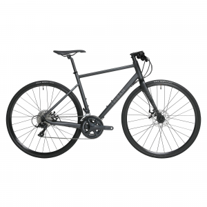 Triban Men's Rc500 Adult Road Bike Flat Bar, 700C, Black, Xl in Gray, Size XL/6' 2" - 6' 7"