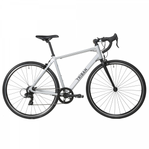 Triban Men's Rc100 Adult Road Bike, 700C, Xl in Silver, Size XL/6'2" - 6'7"