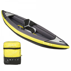 Itiwit Decathlon Inflatable Recreational Touring Sit-On-Top Kayak 1 Person 220Lb in Unspecified