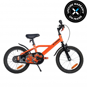 Btwin Kid's 500, Hybrid Bike, 16", 3'7" To 4'0" in Orange