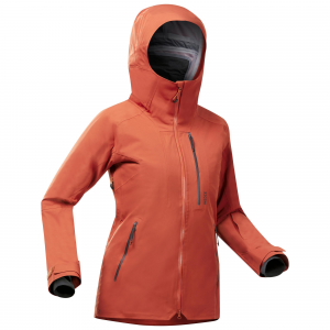 Wedze Women's Ski Jacket Fr500 - Terracotta in Dark Sepia, Size XL