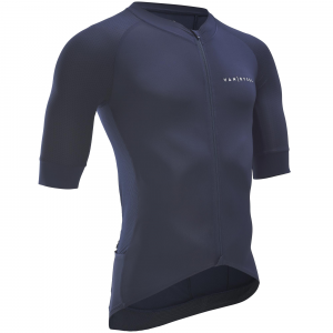 Van Rysel Men's Endurance Racer, Road Cycling Jersey in Navy Blue, Size XL