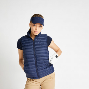 Inesis Women's Golf Sleeveless Down Jacket Mw500 - Navy Blue in Asphalt Blue, Size XS
