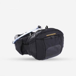Rockrider All-Mountain Waist Bag With Water Bladder in Black