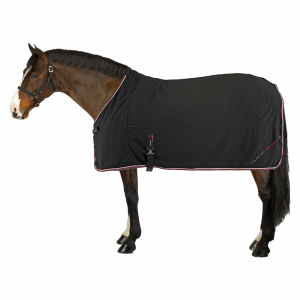 Fouganza Horse Riding Microfibre Drying Sheet For Horse & Pony in Black, Size 5'4"/165 cm