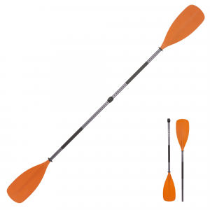 Itiwit 2-Part Kayak Paddle Adjustable Symmetrical 100 in Blood Orange, Size 225-235cm
