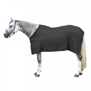 Fouganza Horseback Riding Drying Rug For Horse And Pony in Abyss Gray, Size Large