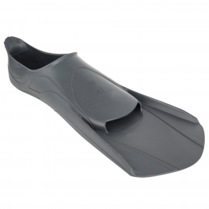 Nabaiji Easyfins 100, Short Swimming Fins in Dark Gray, Size 9.5 - M10.5