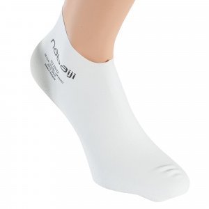 Nabaiji Adult Latex Swimming Socks in White, Size 9.5 - 12