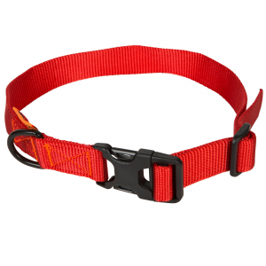 Solognac Dog Collar 100 in Scarlet Red, Size Large