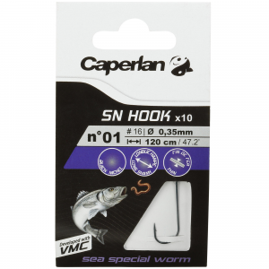 Caperlan Fishing Rigged Hooks Sea Worm Sn Hook in Unspecified, Size 6