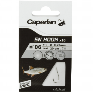 Caperlan Sn Hook Rigged Nickel Fishing Hooks in Unspecified, Size 24