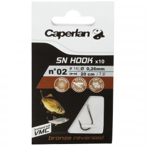 Caperlan Sn Hook Bronze Reverse Fishing Rigged Hooks in Unspecified, Size 16