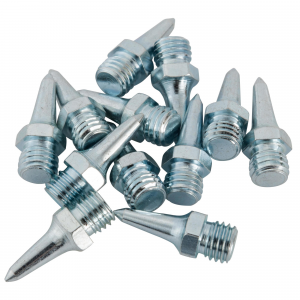 Kalenji Set Of 12Mm Hex Spikes in Light Gray, Size UNIQUE